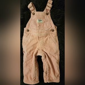 OshKosh B'gosh Pink Corduroy Overalls, 6 month